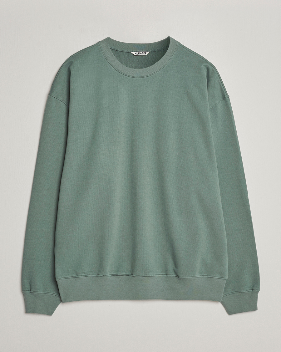Herr |  | Auralee | Super High Gauze Sweatshirt Dustry Green