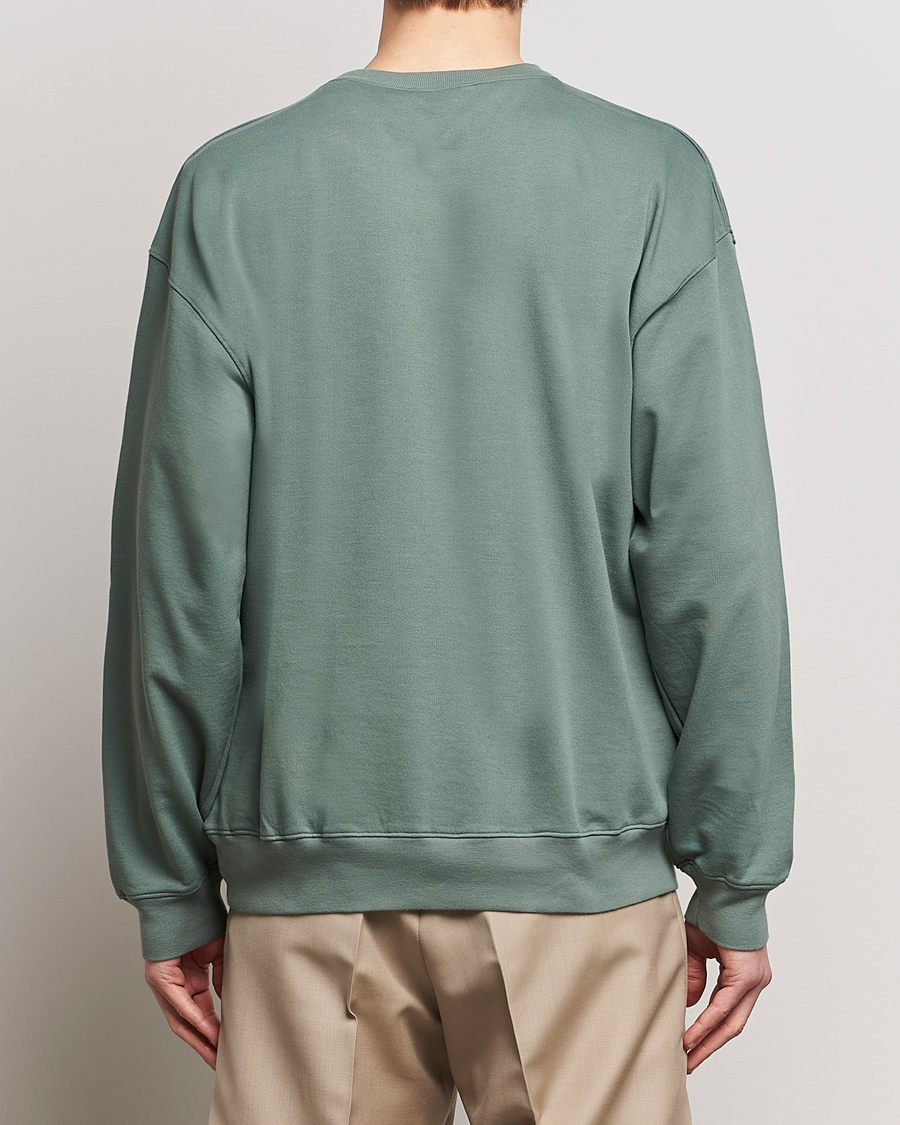 Herr | Tröjor | Auralee | Super High Gauze Sweatshirt Dustry Green