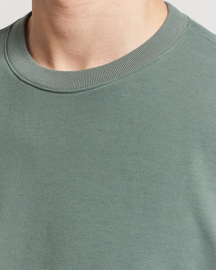 Herr | Tröjor | Auralee | Super High Gauze Sweatshirt Dustry Green