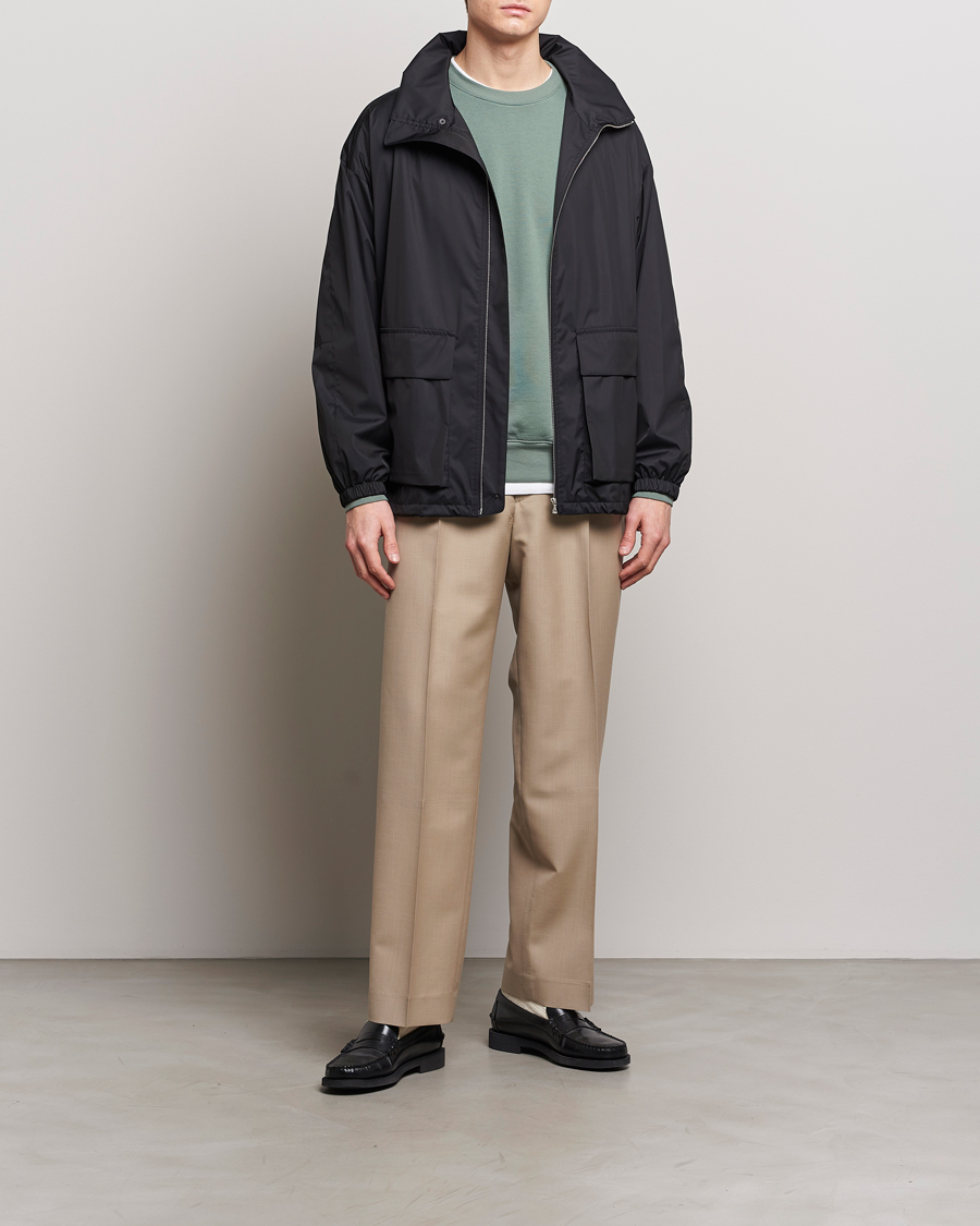 Herr | Byxor | Auralee | Tropical Wool/Mohair Slacks Beige