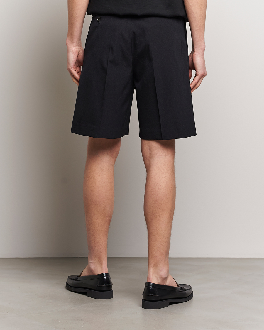 Herr | Shorts | Auralee | Light Wool Gabardine Shorts Black