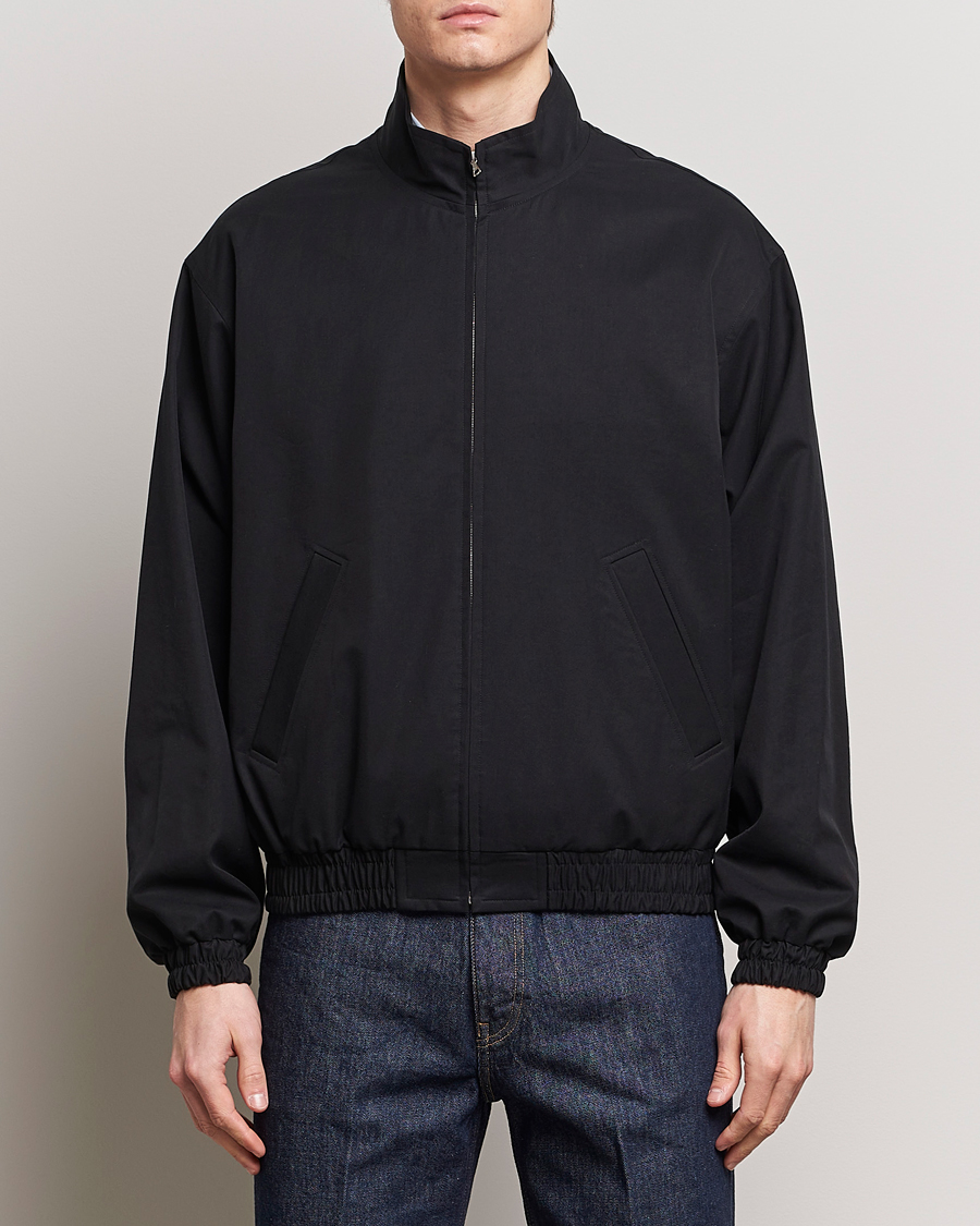 Herr | Avdelningar | Auralee | Washed Silk Chambray Blouson Black