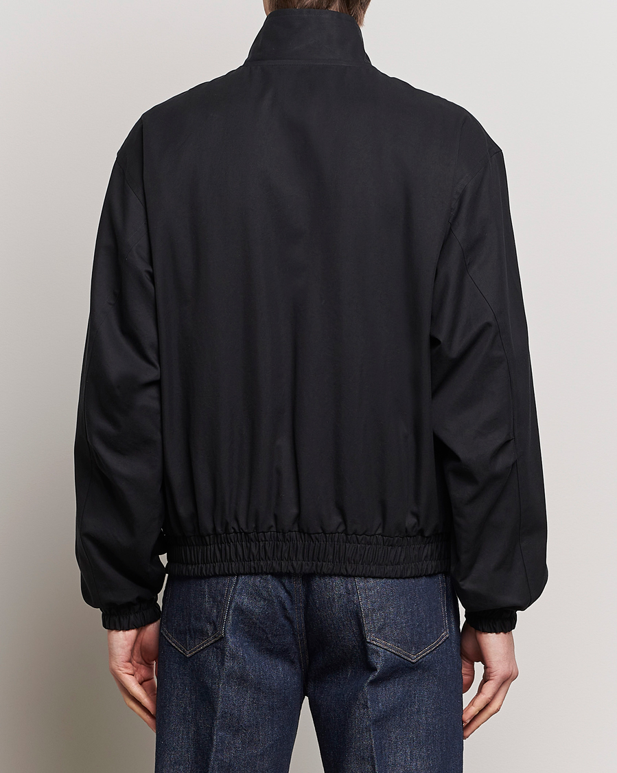 Herr | Jackor | Auralee | Washed Silk Chambray Blouson Black