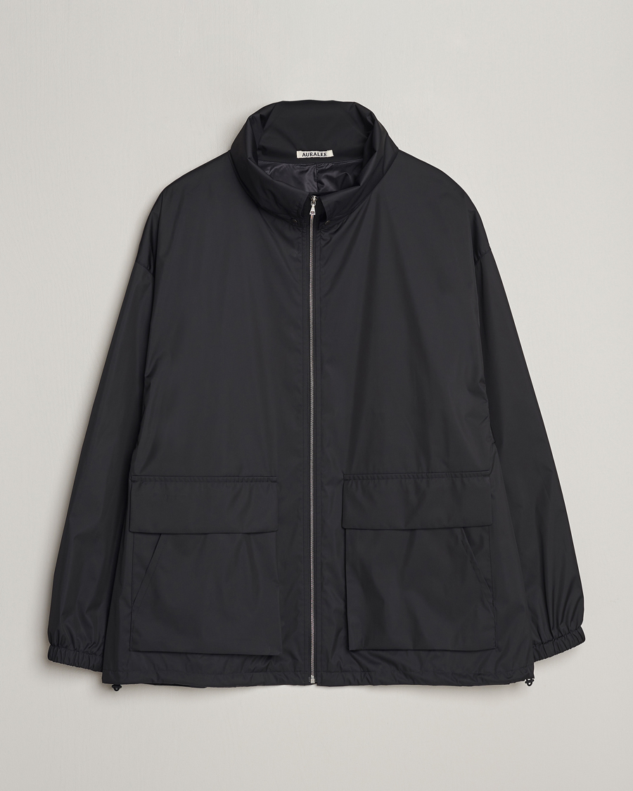 Herr |  | Auralee | Polyester Satin Zip Jacket Black