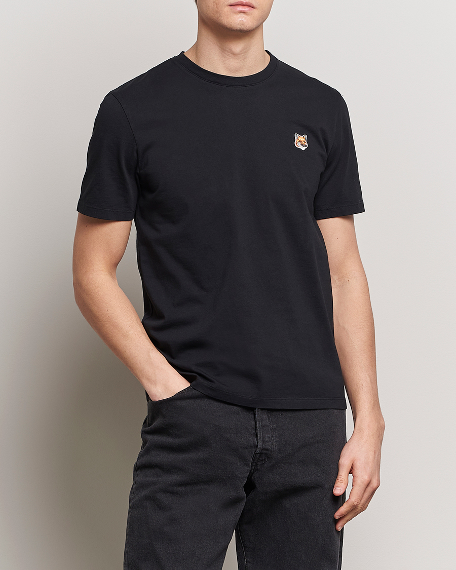 Herr | Svarta t-shirts | Maison Kitsuné | Fox Head T-Shirt Black