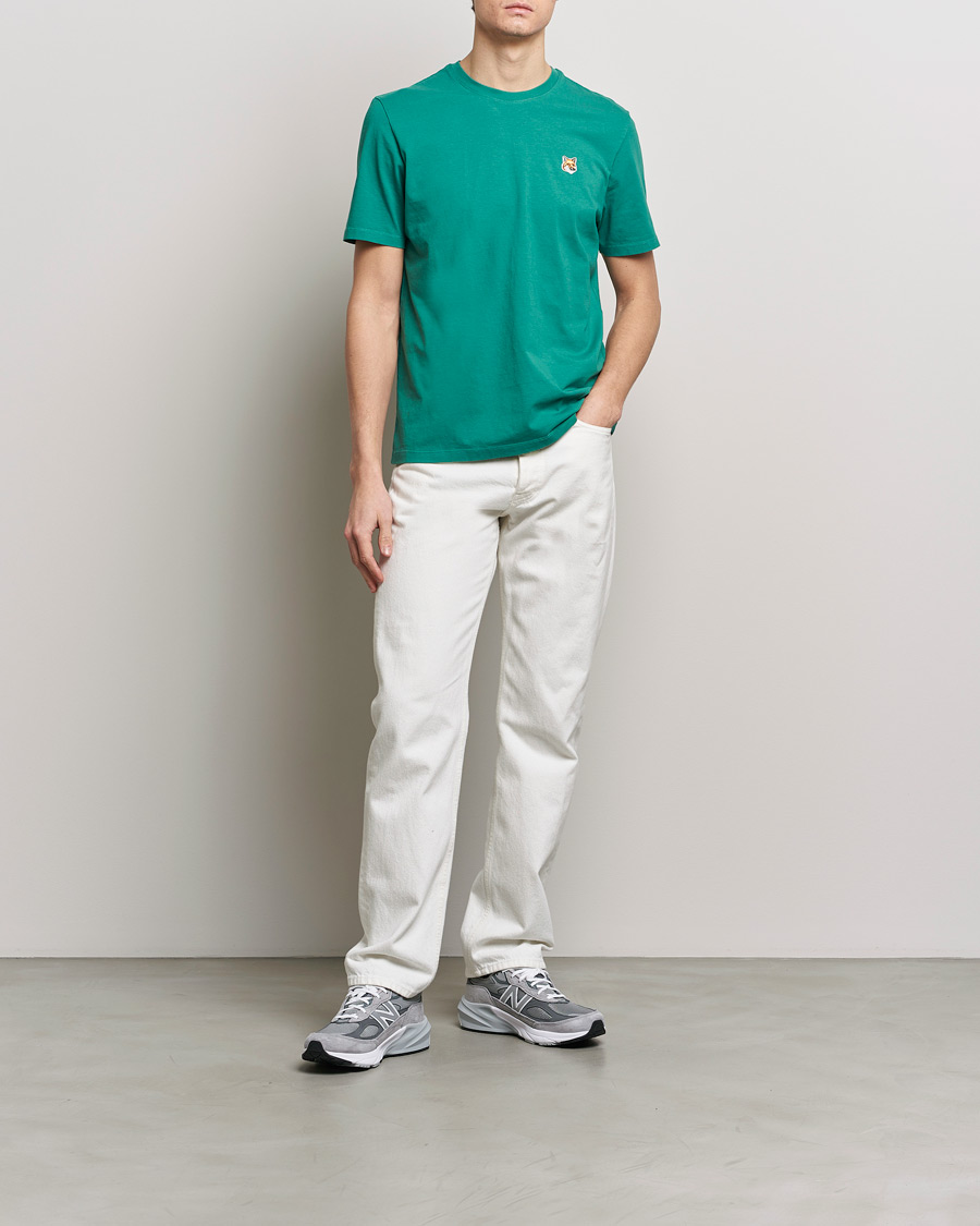 Herr | T-Shirts | Maison Kitsuné | Fox Head T-Shirt Pine Green
