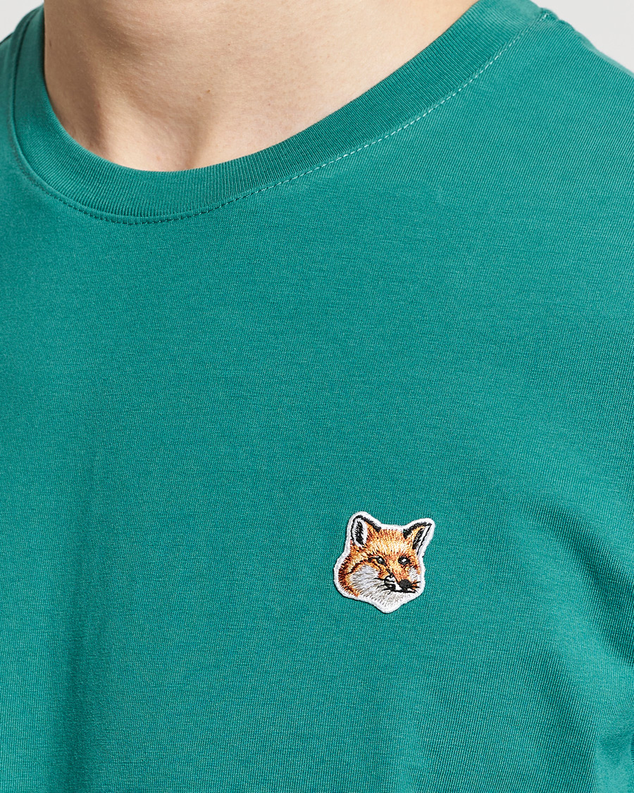 Herr | T-Shirts | Maison Kitsuné | Fox Head T-Shirt Pine Green