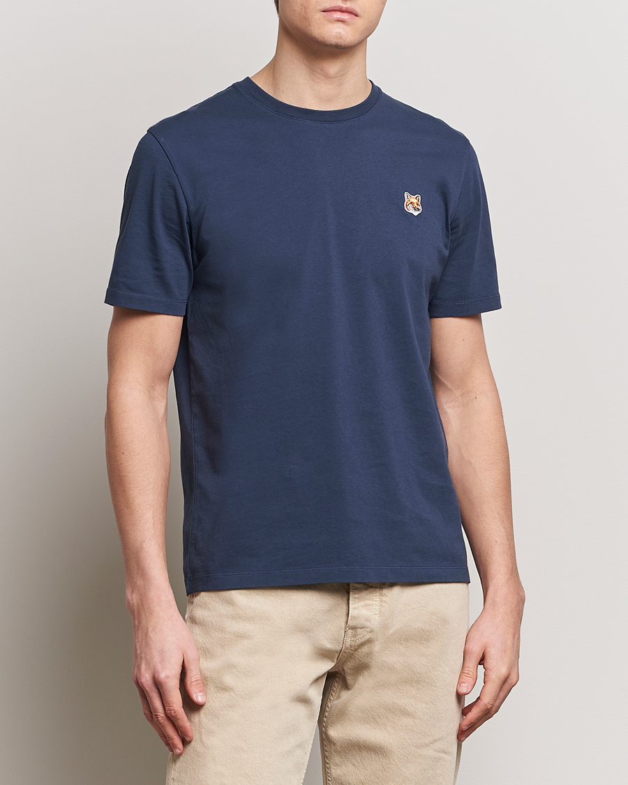 Herr |  | Maison Kitsuné | Fox Head T-Shirt Ink Blue