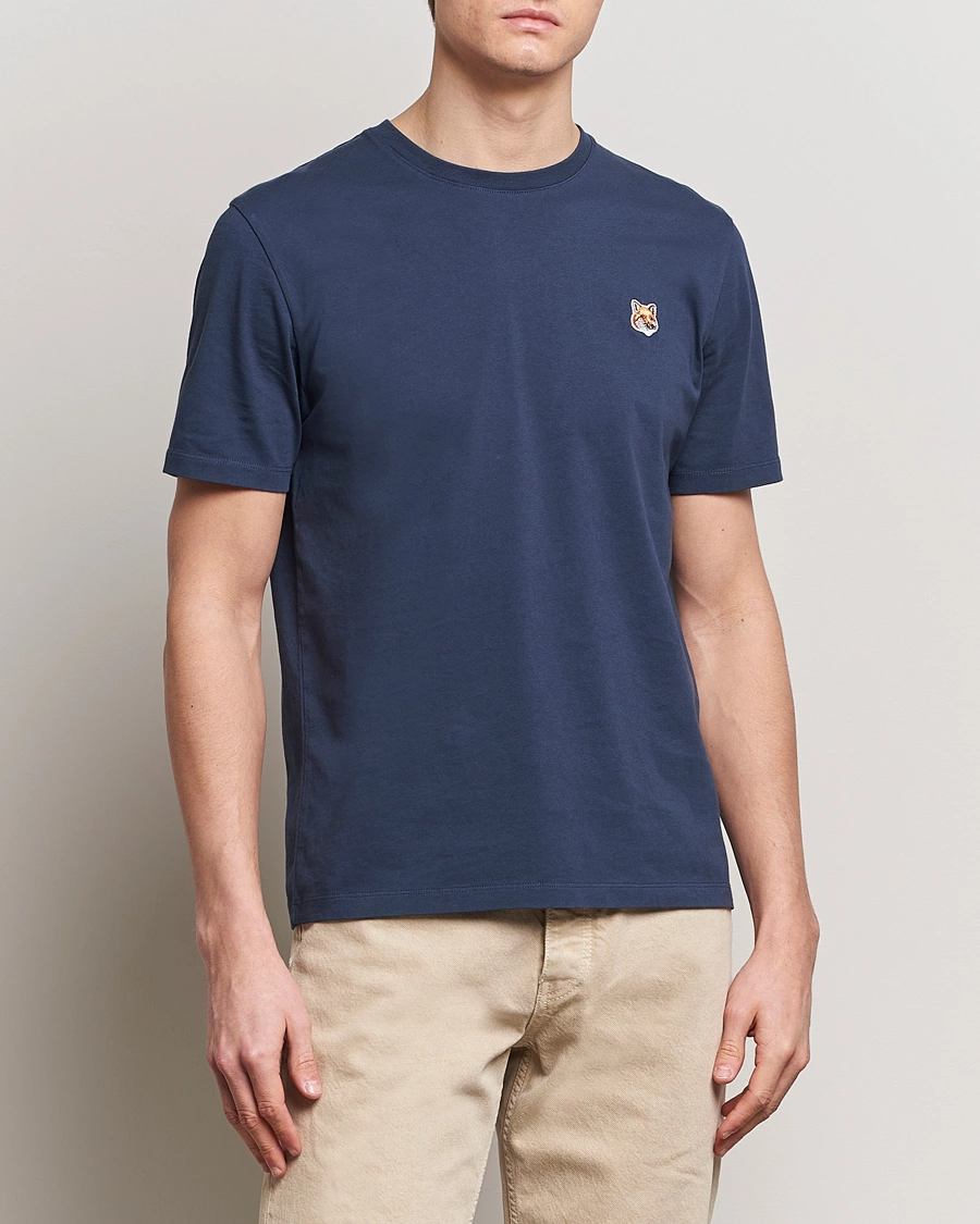 Herr |  | Maison Kitsuné | Fox Head T-Shirt Ink Blue