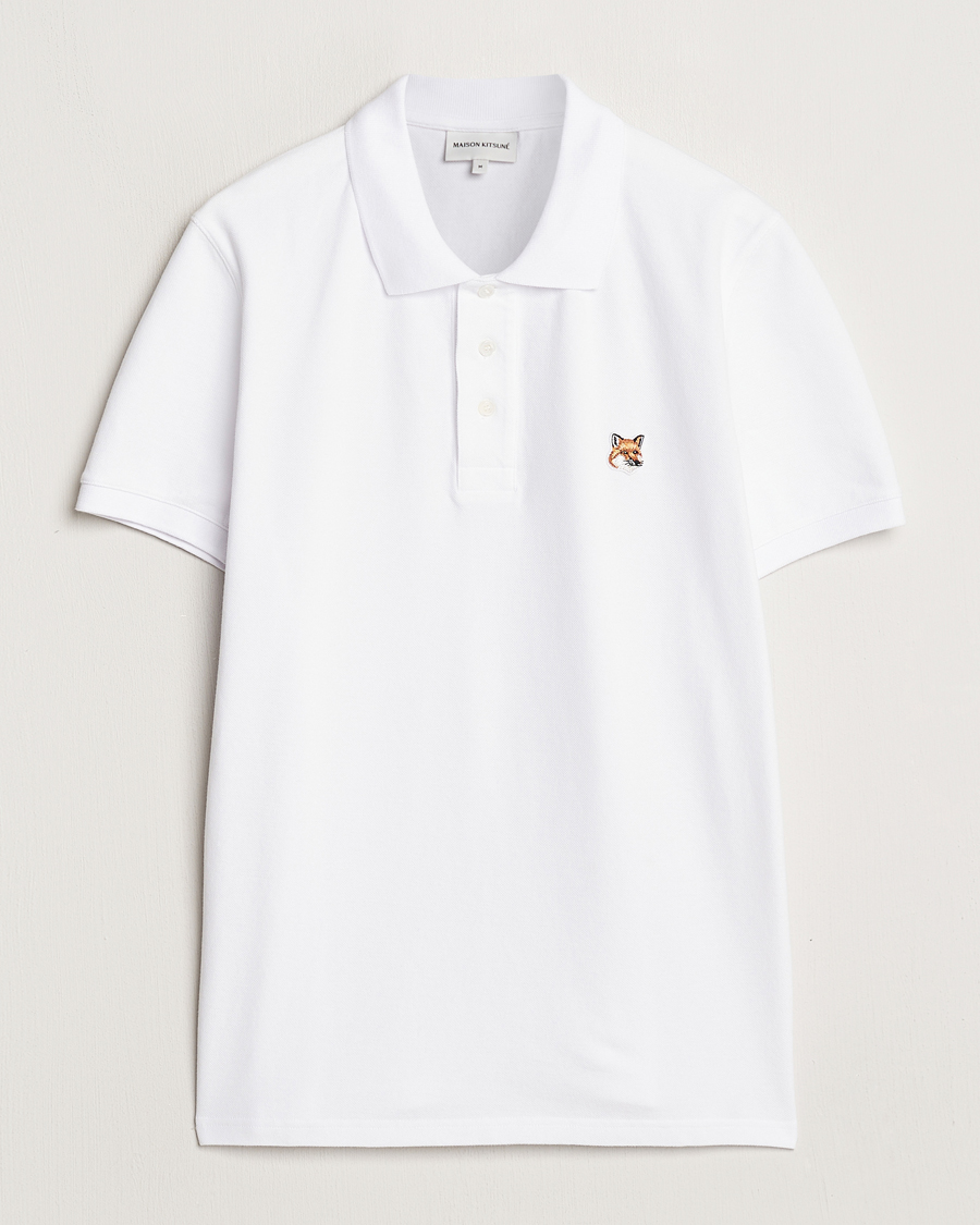 Herr | Pikéer | Maison Kitsuné | Fox Head Polo White