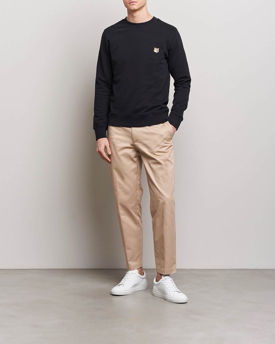 Herr | Tröjor | Maison Kitsuné | Fox Head Sweatshirt Black