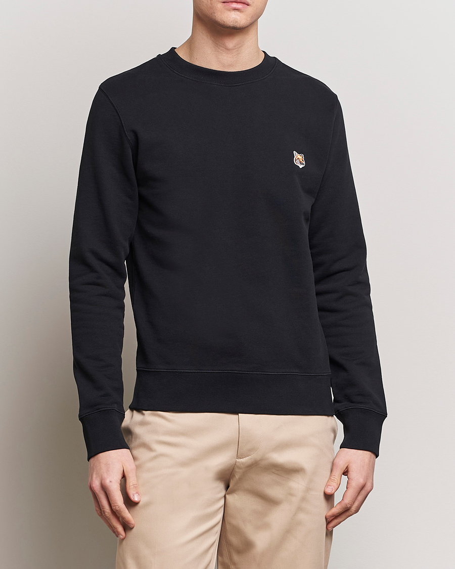 Herr | Sweatshirts | Maison Kitsuné | Fox Head Sweatshirt Black