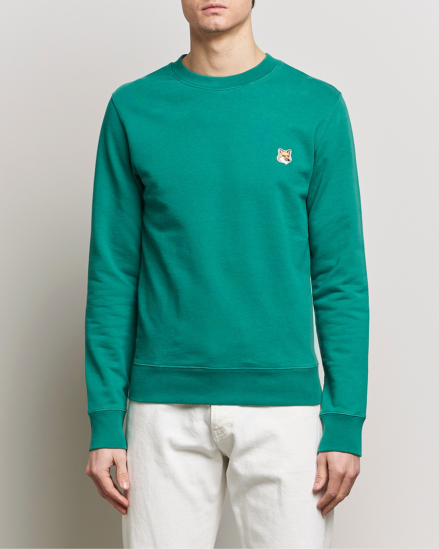 Herr | Tröjor | Maison Kitsuné | Fox Head Sweatshirt Pine Green