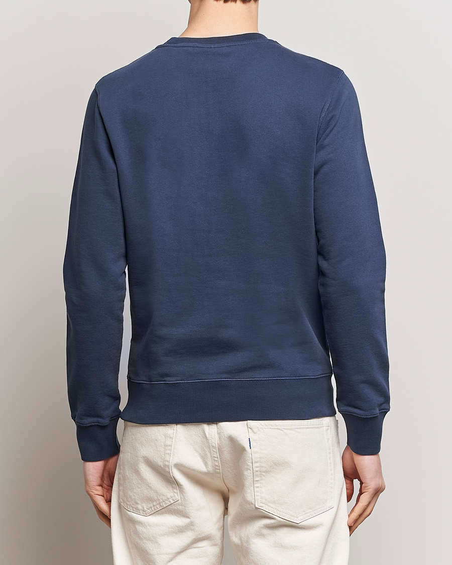 Herr | Tröjor | Maison Kitsuné | Fox Head Sweatshirt Ink Blue
