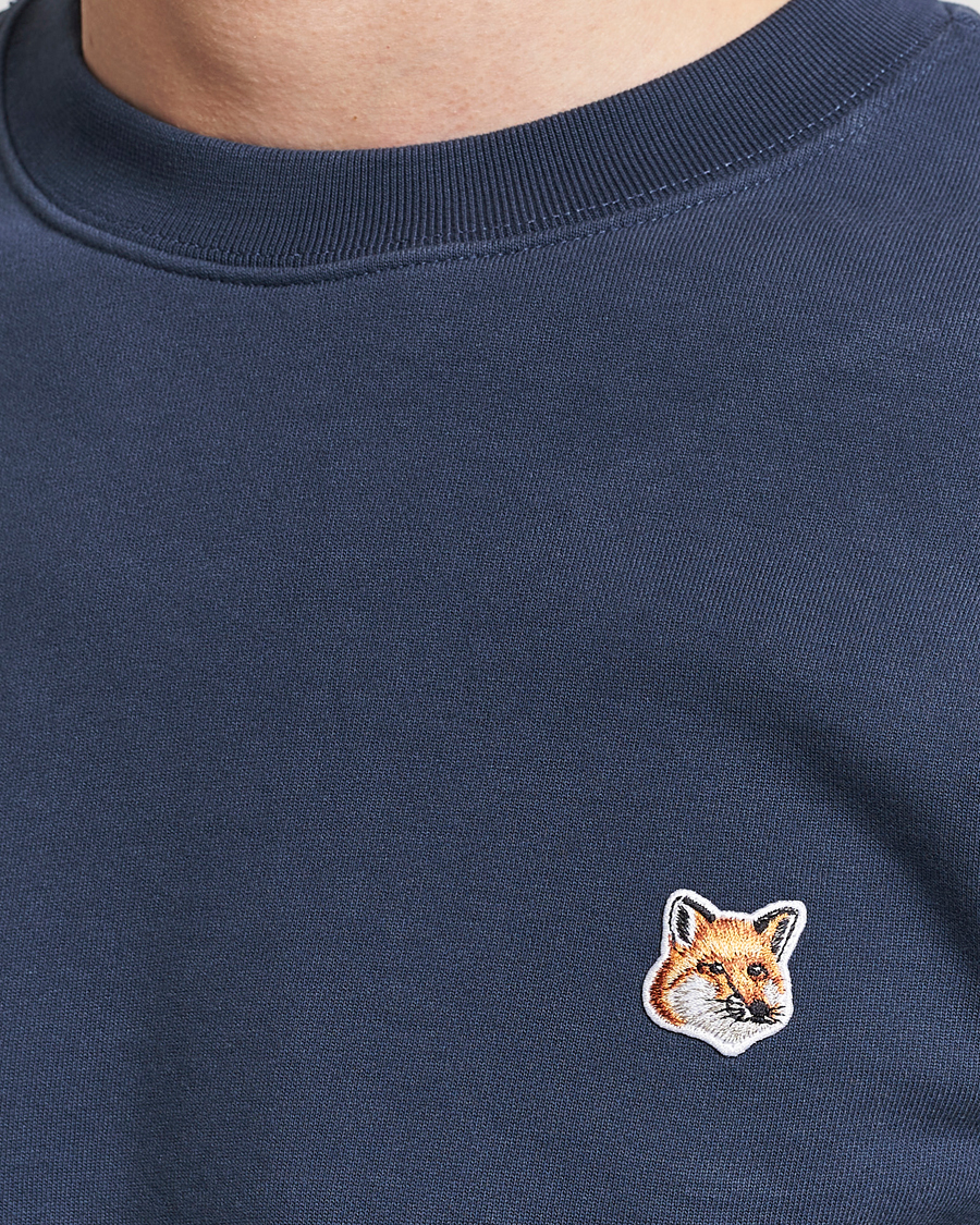 Herr | Tröjor | Maison Kitsuné | Fox Head Sweatshirt Ink Blue