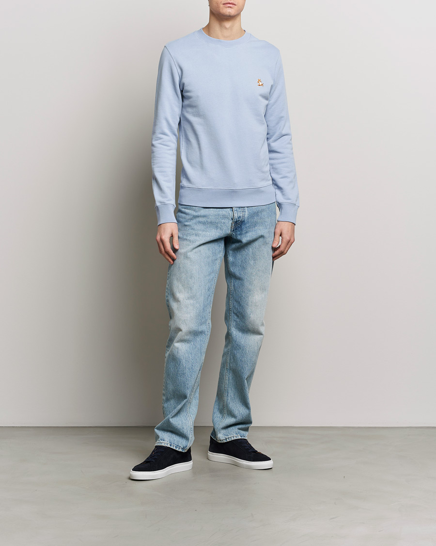 Herr | Tröjor | Maison Kitsuné | Chillax Fox Sweatshirt Beat Blue