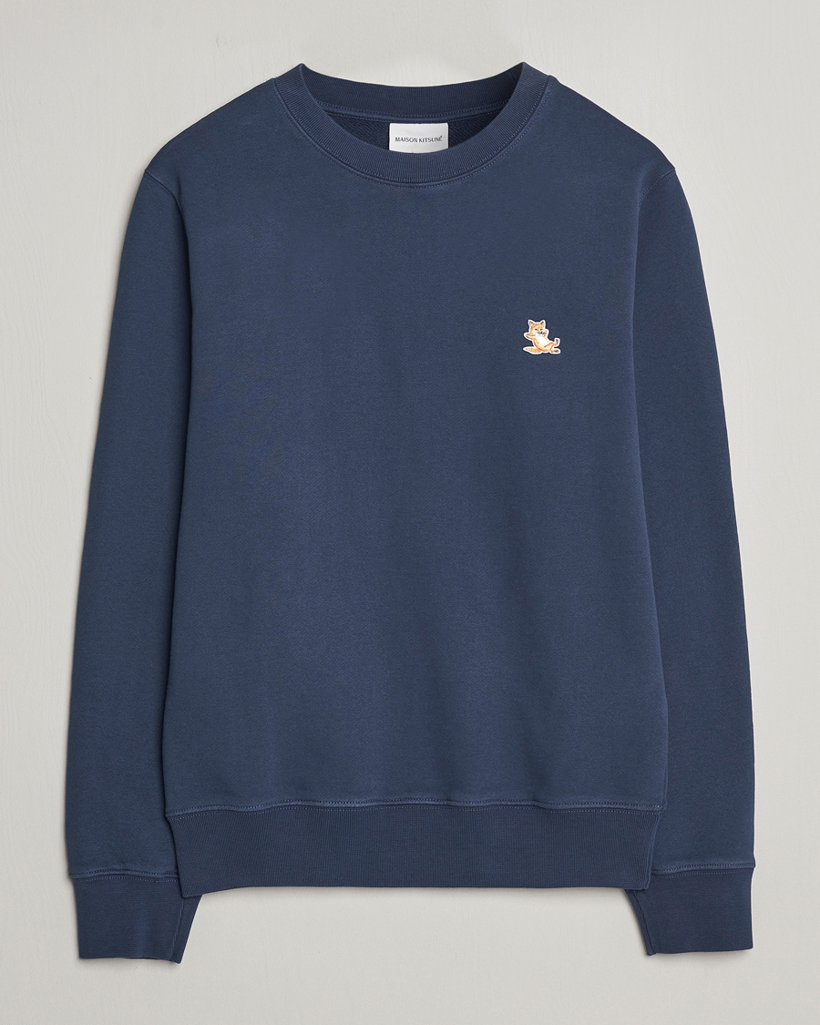 Herr | Tröjor | Maison Kitsuné | Chillax Fox Sweatshirt Ink Blue