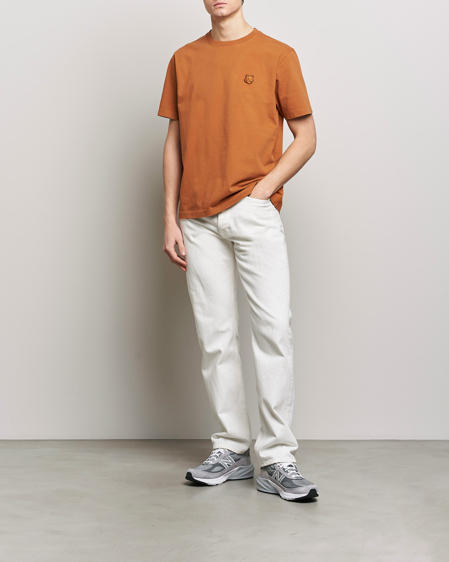 Herr | T-Shirts | Maison Kitsuné | Tonal Fox Head T-Shirt Tobacco