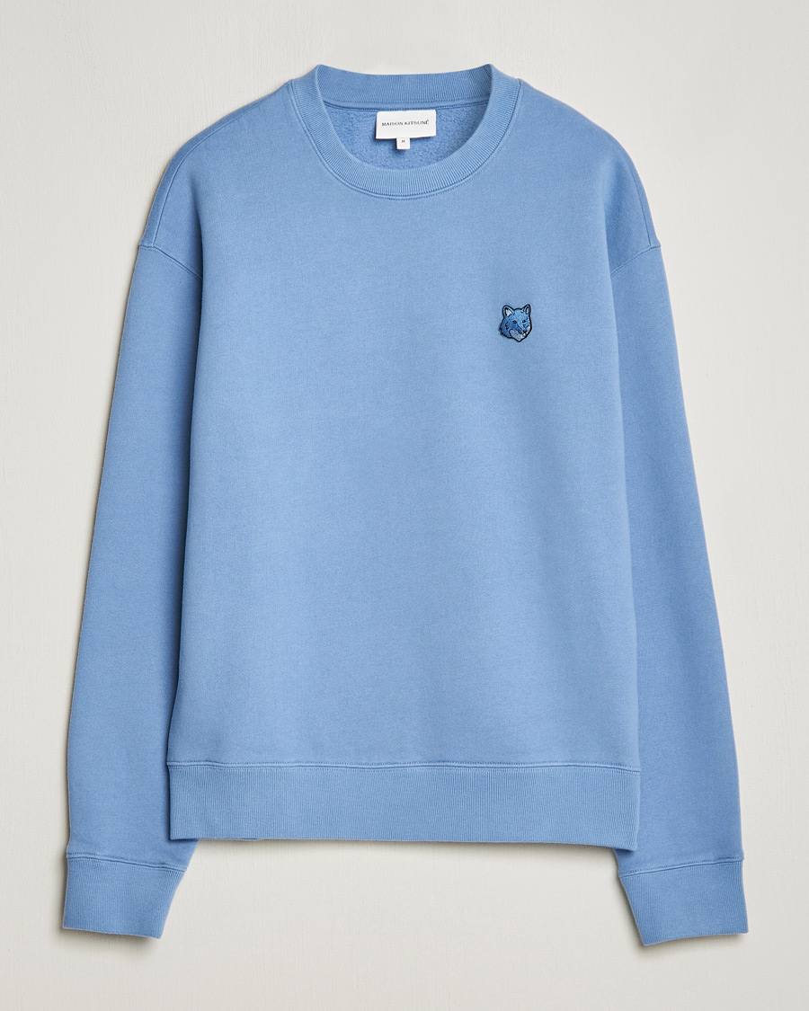 Herr | Tröjor | Maison Kitsuné | Tonal Fox Head Sweatshirt Hampton Blue