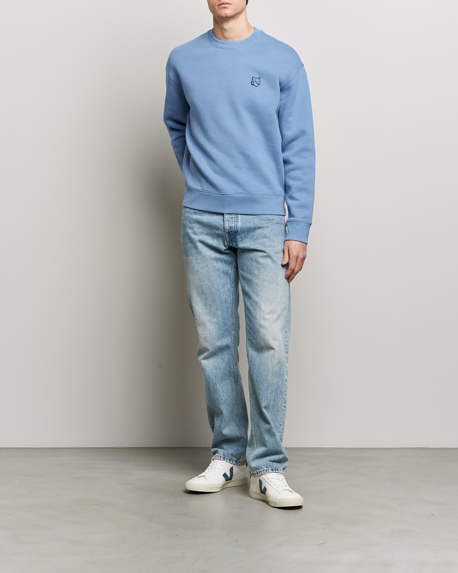 Herr | Tröjor | Maison Kitsuné | Tonal Fox Head Sweatshirt Hampton Blue