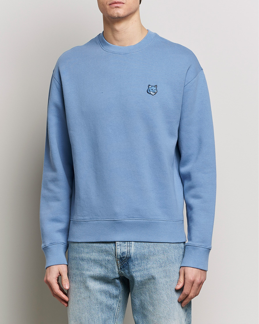 Herr | Maison Kitsuné | Maison Kitsuné | Tonal Fox Head Sweatshirt Hampton Blue