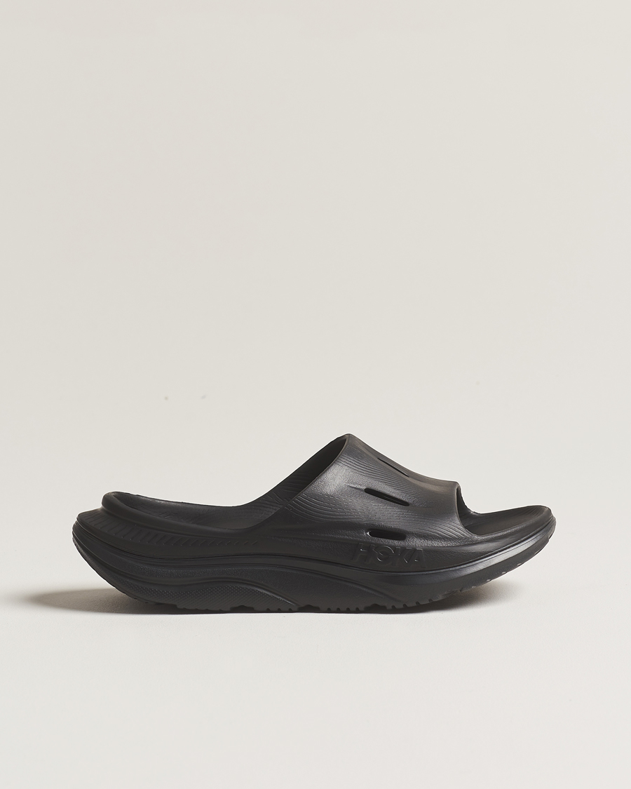 Herr | Hoka Ora Recovery Slide 3 Black | Hoka One One | Hoka Ora Recovery Slide 3 Black