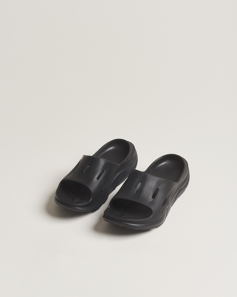 Herr | Hoka Ora Recovery Slide 3 Black | Hoka One One | Hoka Ora Recovery Slide 3 Black