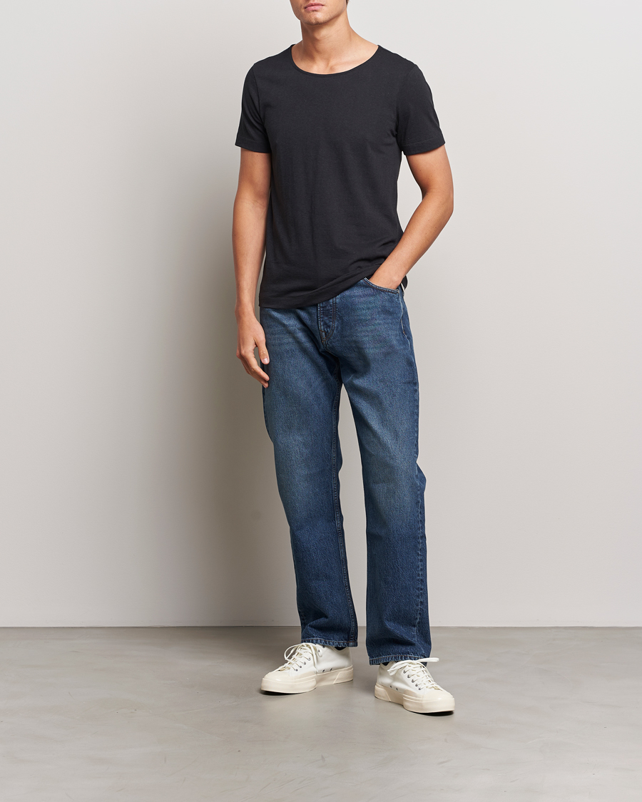 Herr | T-Shirts | Merz b. Schwanen | 1920s Loopwheeled T-Shirt Charcoal