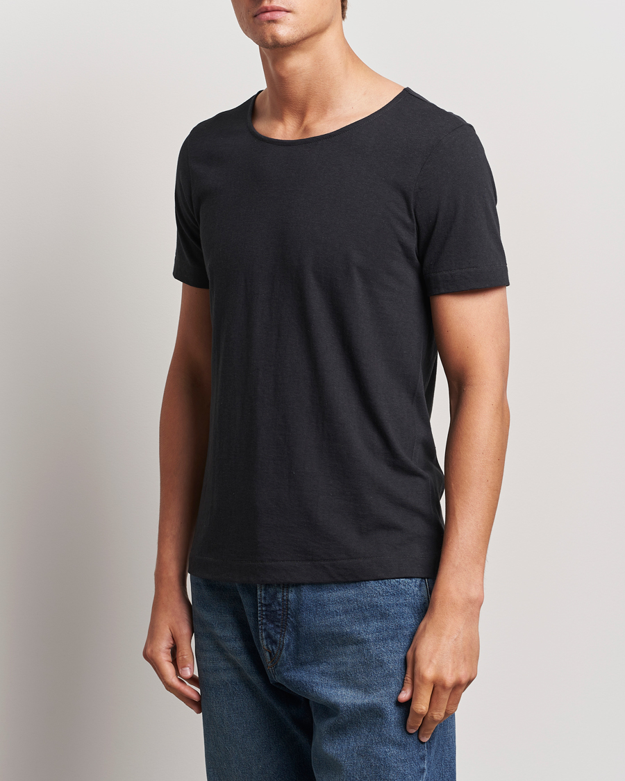 Herr | T-Shirts | Merz b. Schwanen | 1920s Loopwheeled T-Shirt Charcoal