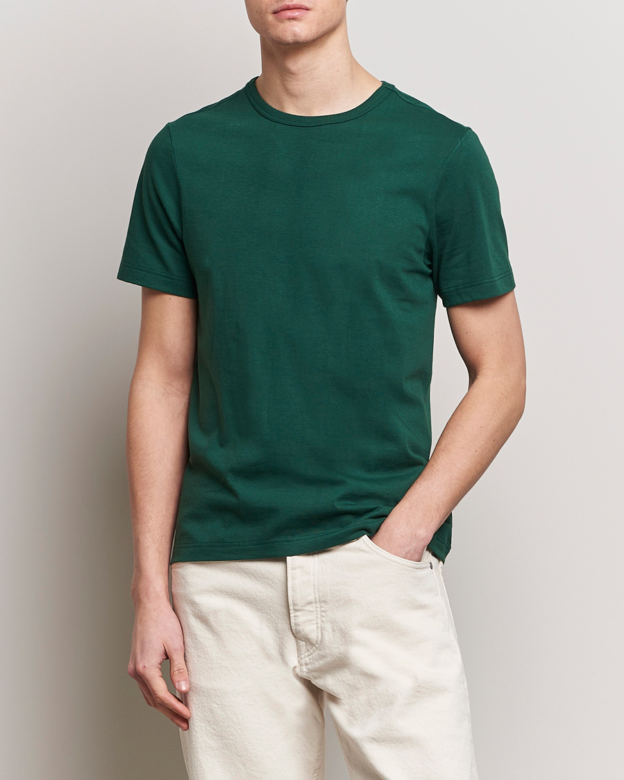 Herr | Kortärmade t-shirts | Merz b. Schwanen | 1950s Classic Loopwheeled T-Shirt Classic Green