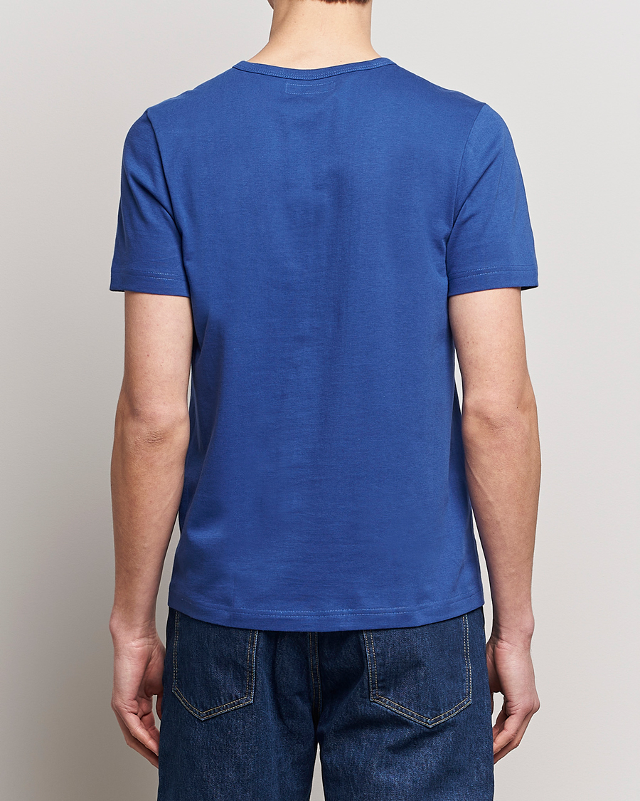 Herr | T-Shirts | Merz b. Schwanen | 1950s Classic Loopwheeled T-Shirt Vintage Blue