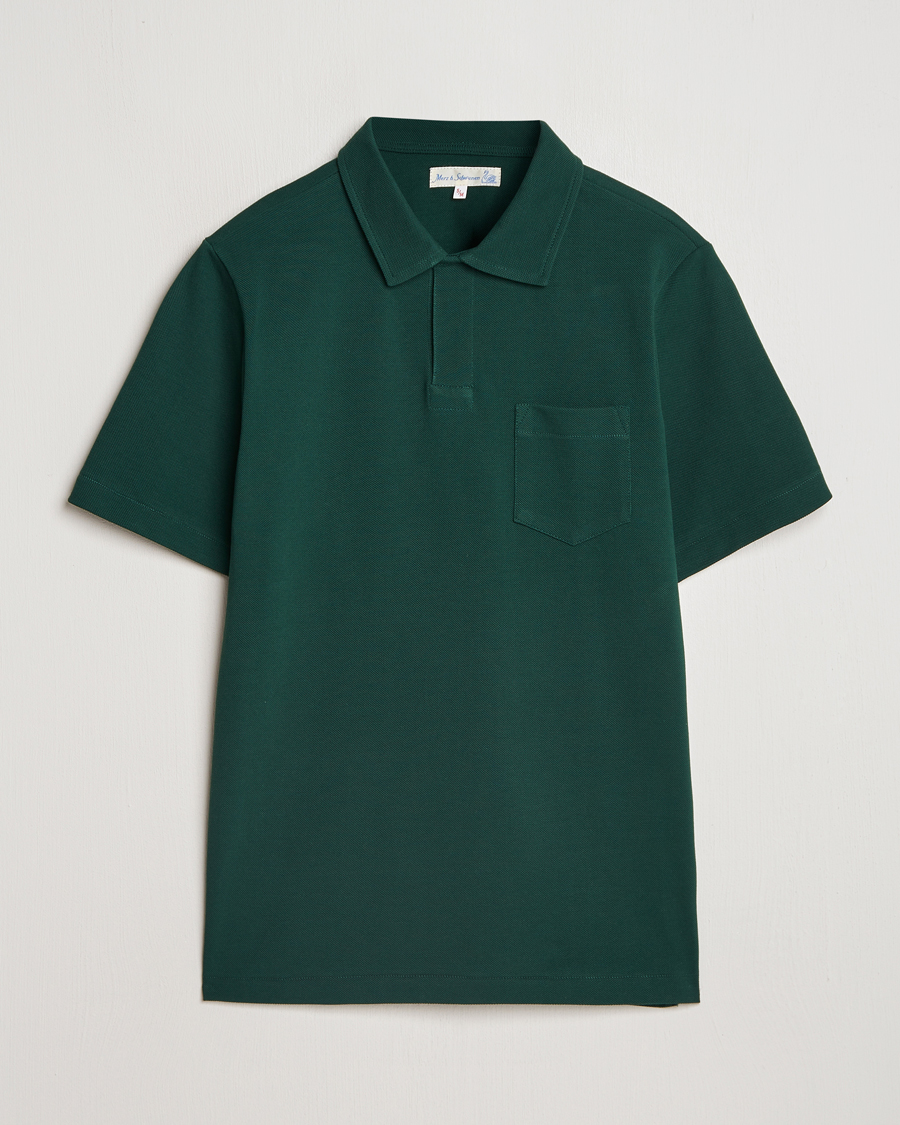 Herr | Pikéer | Merz b. Schwanen | Organic Cotton Washed Polo Classic Green