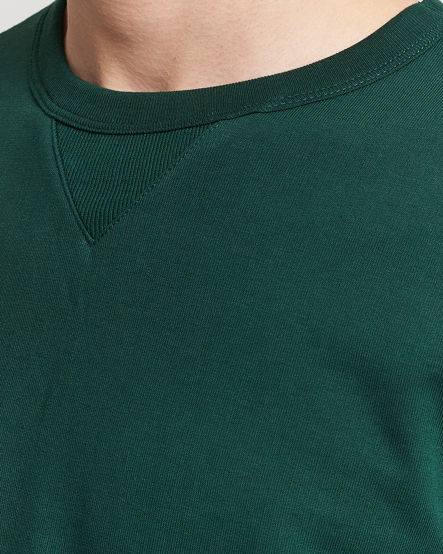 Herr | Tröjor | Merz b. Schwanen | Organic Cotton Crew Neck Sweatshirt Classic Green