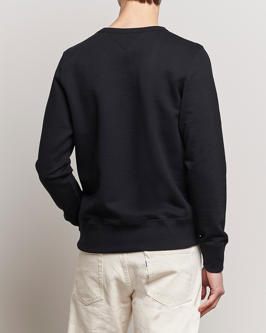 Herr | Tröjor | Merz b. Schwanen | Organic Cotton Crew Neck Sweatshirt Black