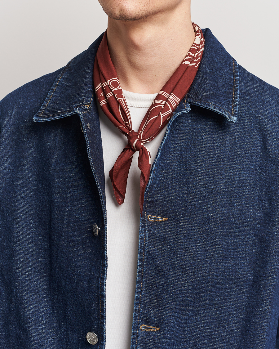 Herr | Scarves | Merz b. Schwanen | Cotton Bandana Chestnut