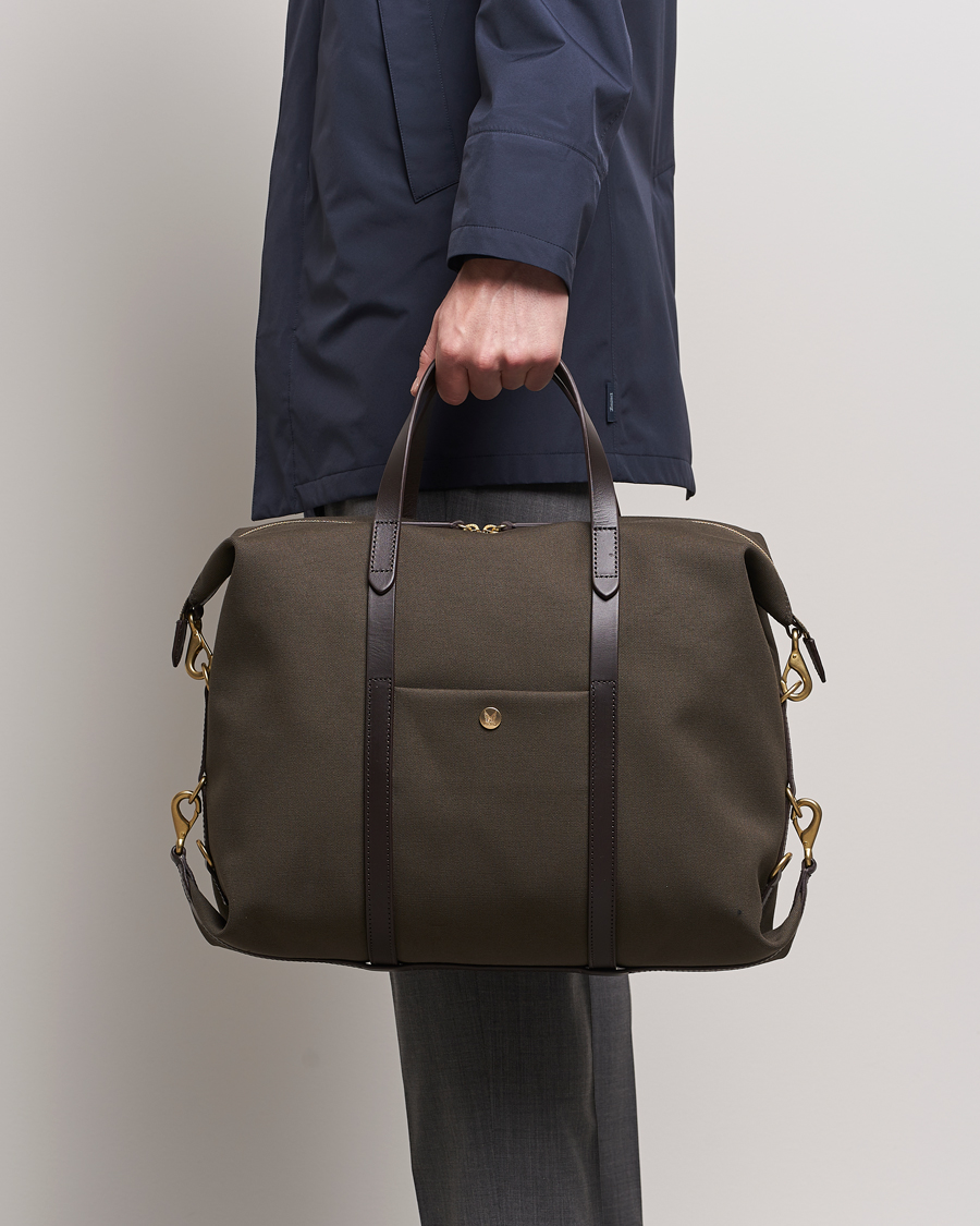Herr | Väskor | Mismo | M/S Utility Canvas Duffle Bag Army/Dark Brown