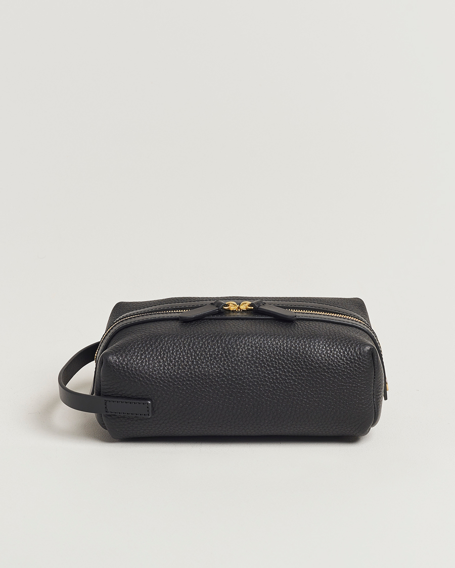Herr | Väskor | Mismo | Groom Pebbled Leather Washbag Black
