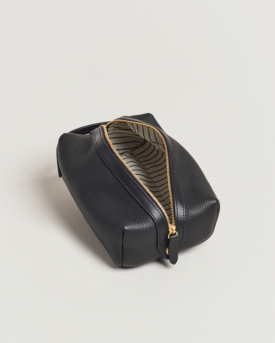 Herr | Väskor | Mismo | Groom Pebbled Leather Washbag Black