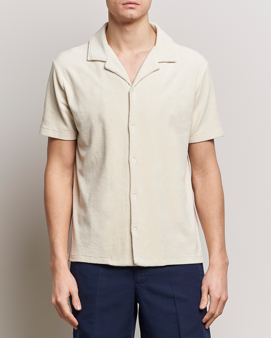Herr | Kortärmade skjortor | Altea | Terry Bowling Shirt Light Beige