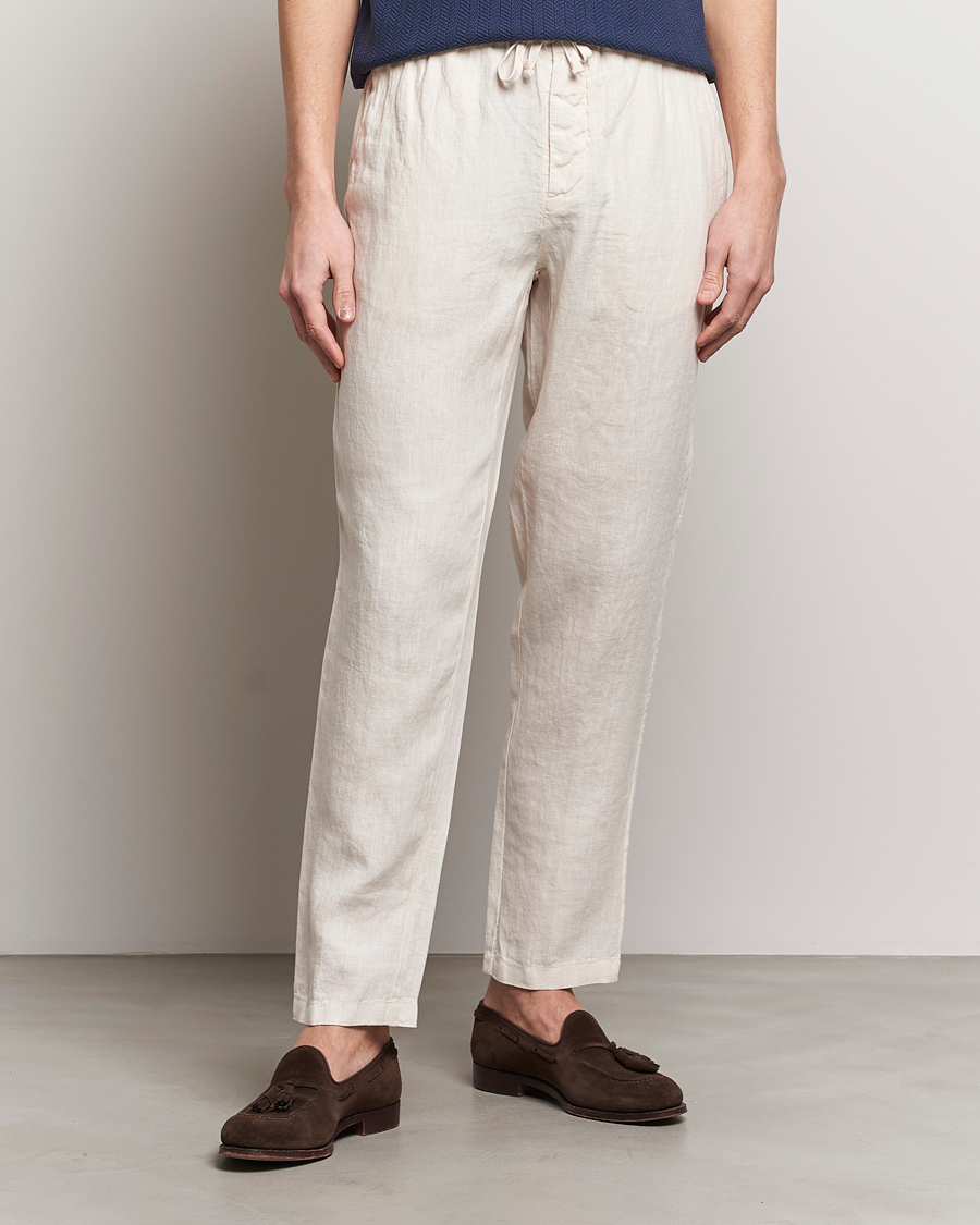 Herr | Avdelningar | Altea | Linen Drawstring Pants Beige