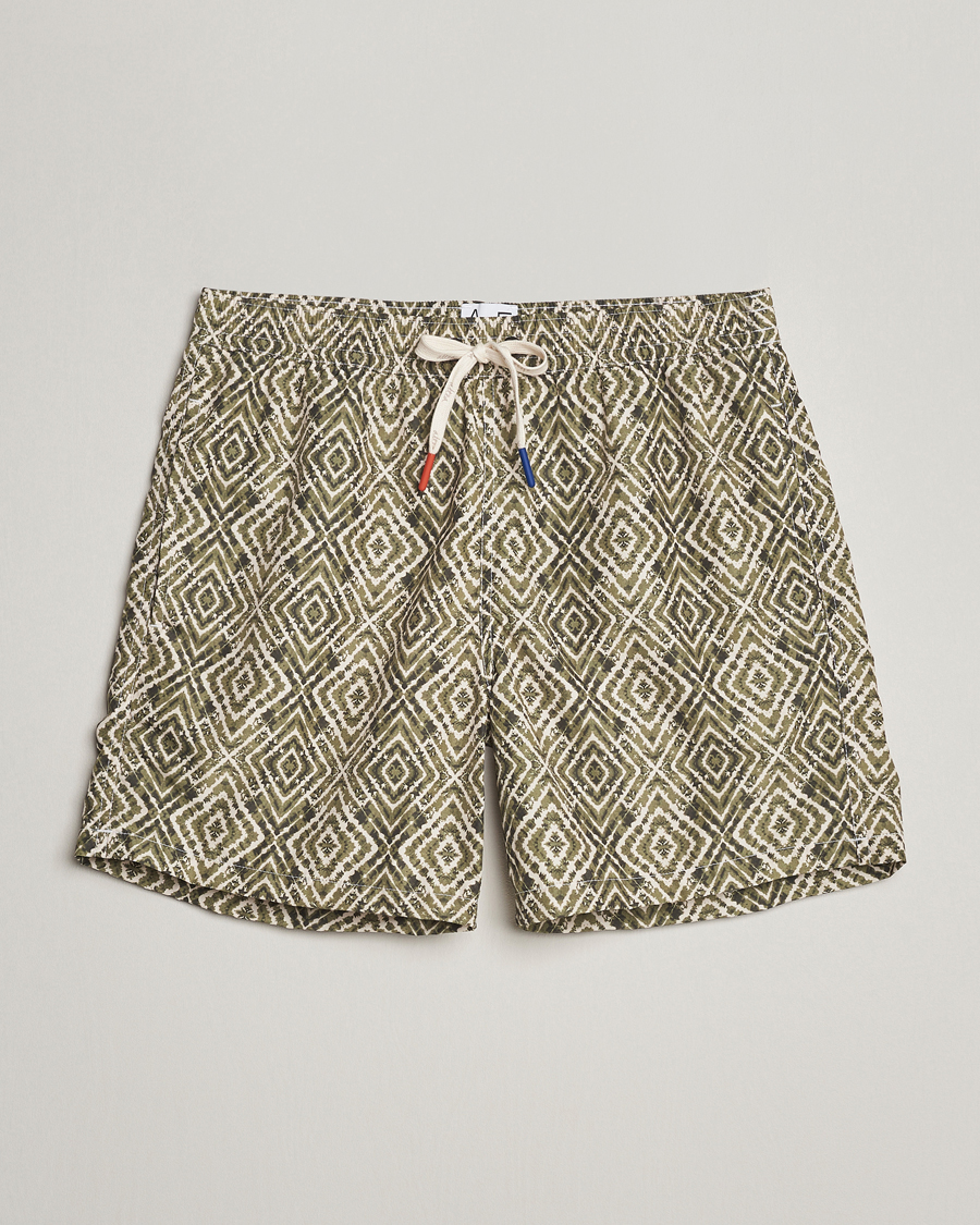 Herr | Badbyxor | Altea | Printed Swim Shorts Green