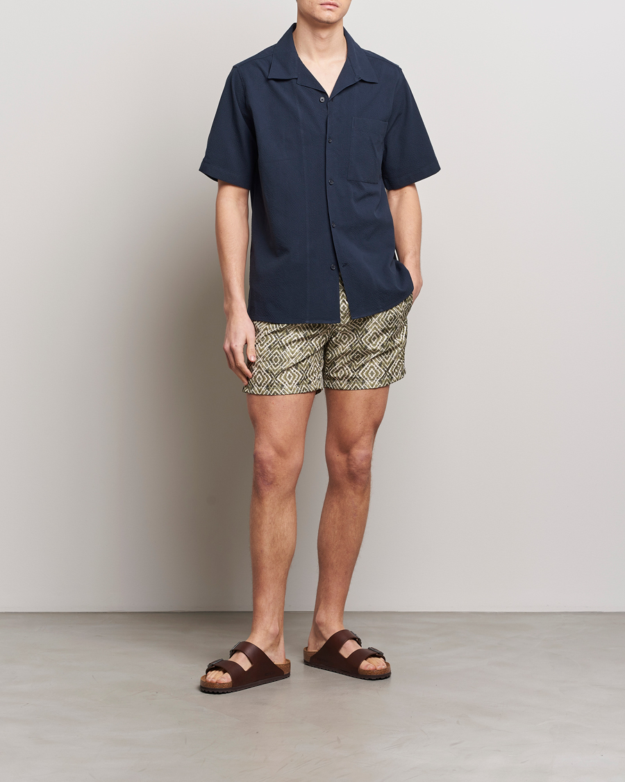 Herr | Badbyxor | Altea | Printed Swim Shorts Green