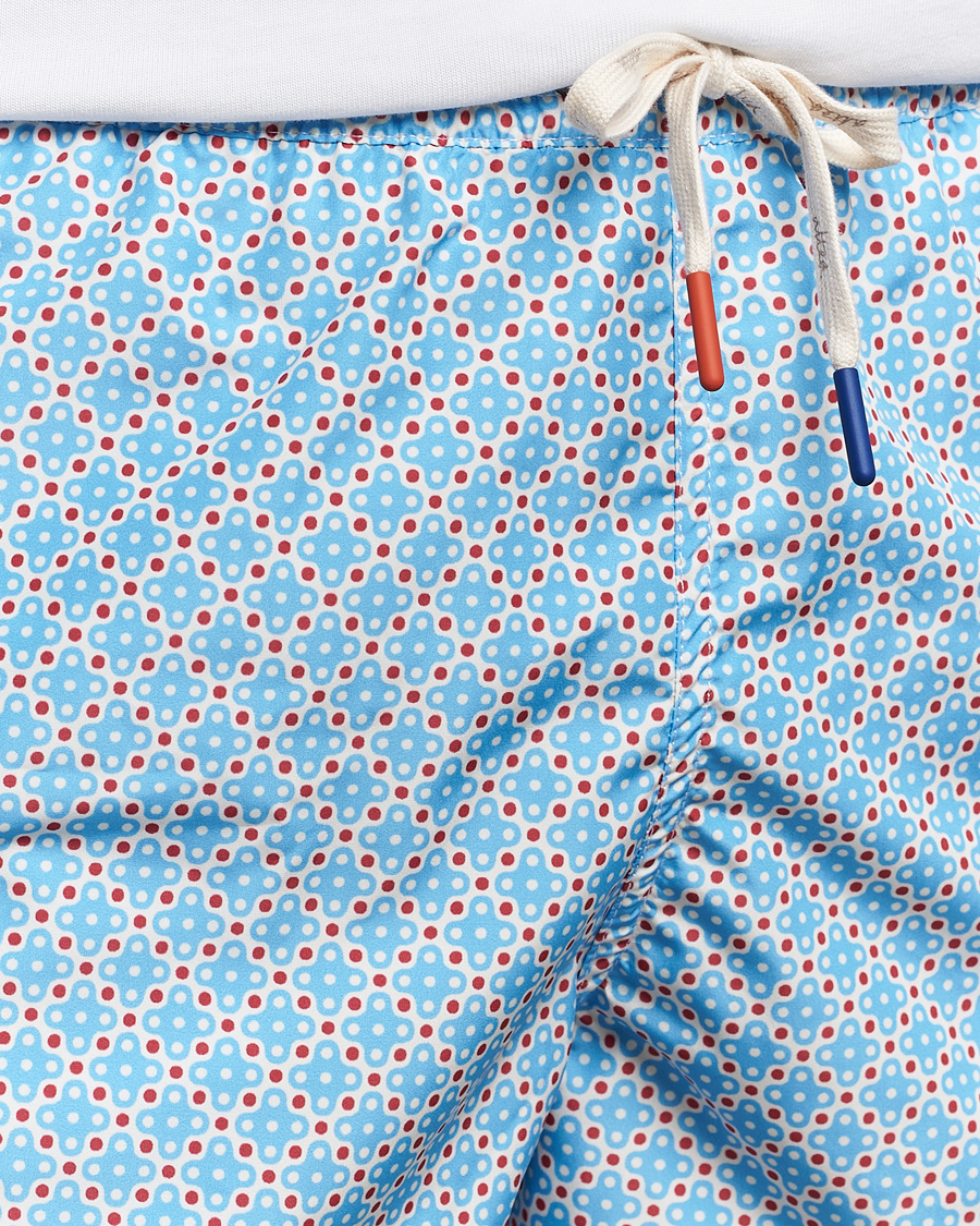 Herr | Badbyxor | Altea | Printed Swim Shorts Light Blue