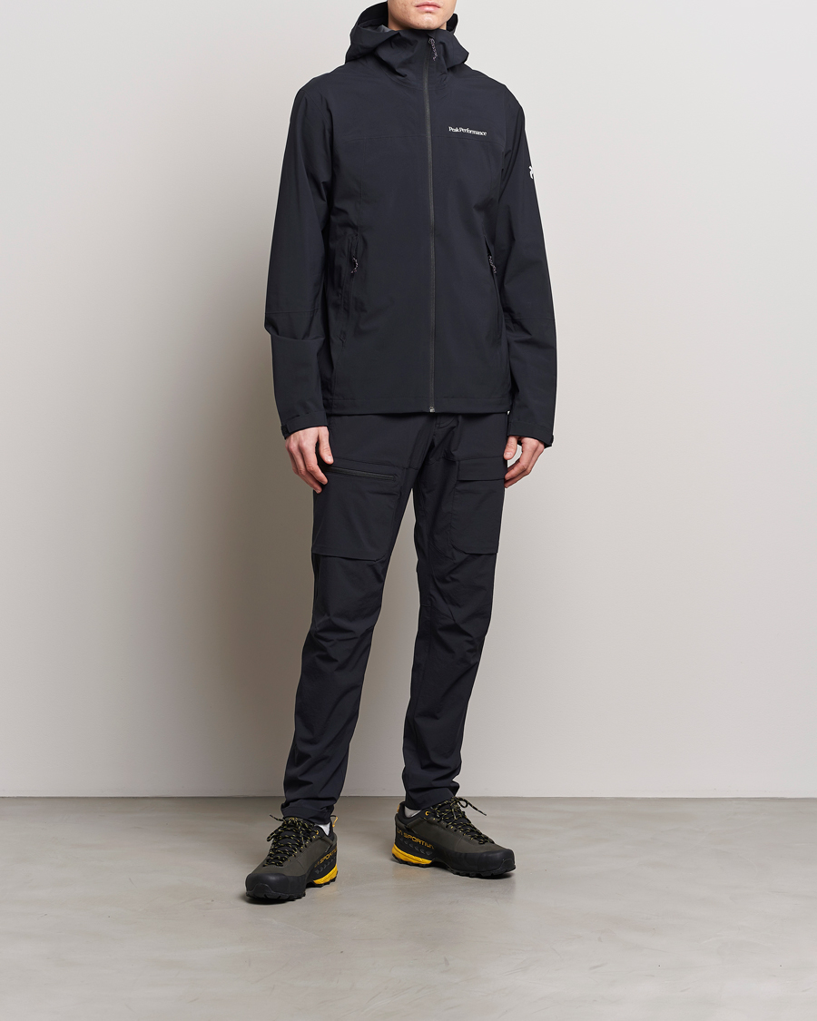 Herr | Jackor | Peak Performance | Trail Hipe Hooded Shell Jacket Black