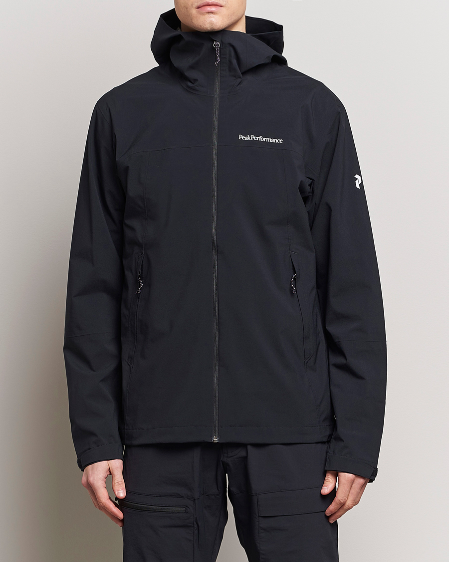 Herr | Jackor | Peak Performance | Trail Hipe Hooded Shell Jacket Black