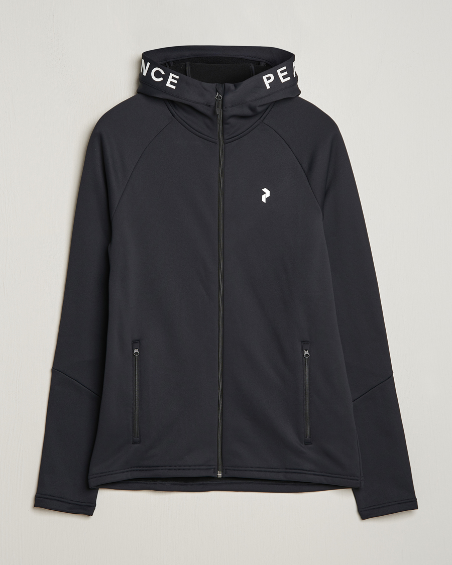 Herr | Tröjor | Peak Performance | Rider Hooded Full Zip Black