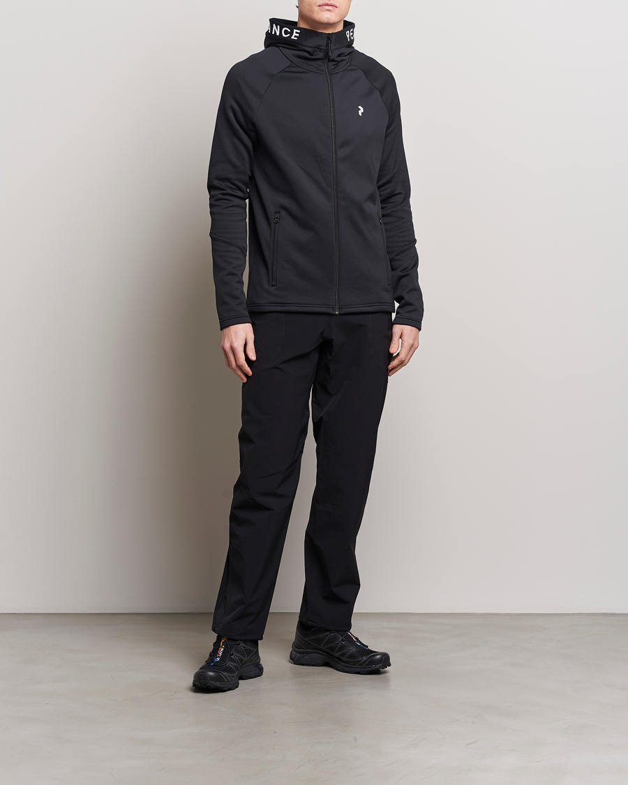 Herr | Tröjor | Peak Performance | Rider Hooded Full Zip Black