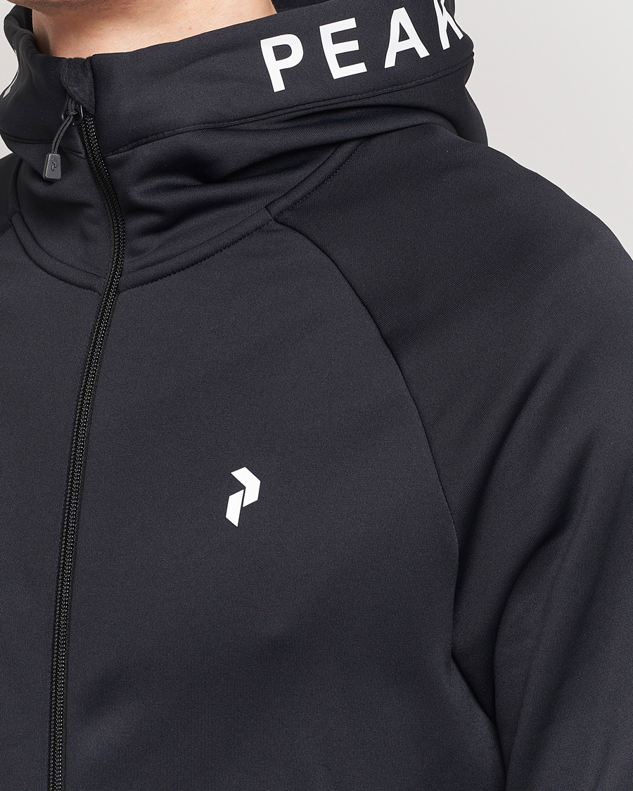 Herr | Tröjor | Peak Performance | Rider Hooded Full Zip Black