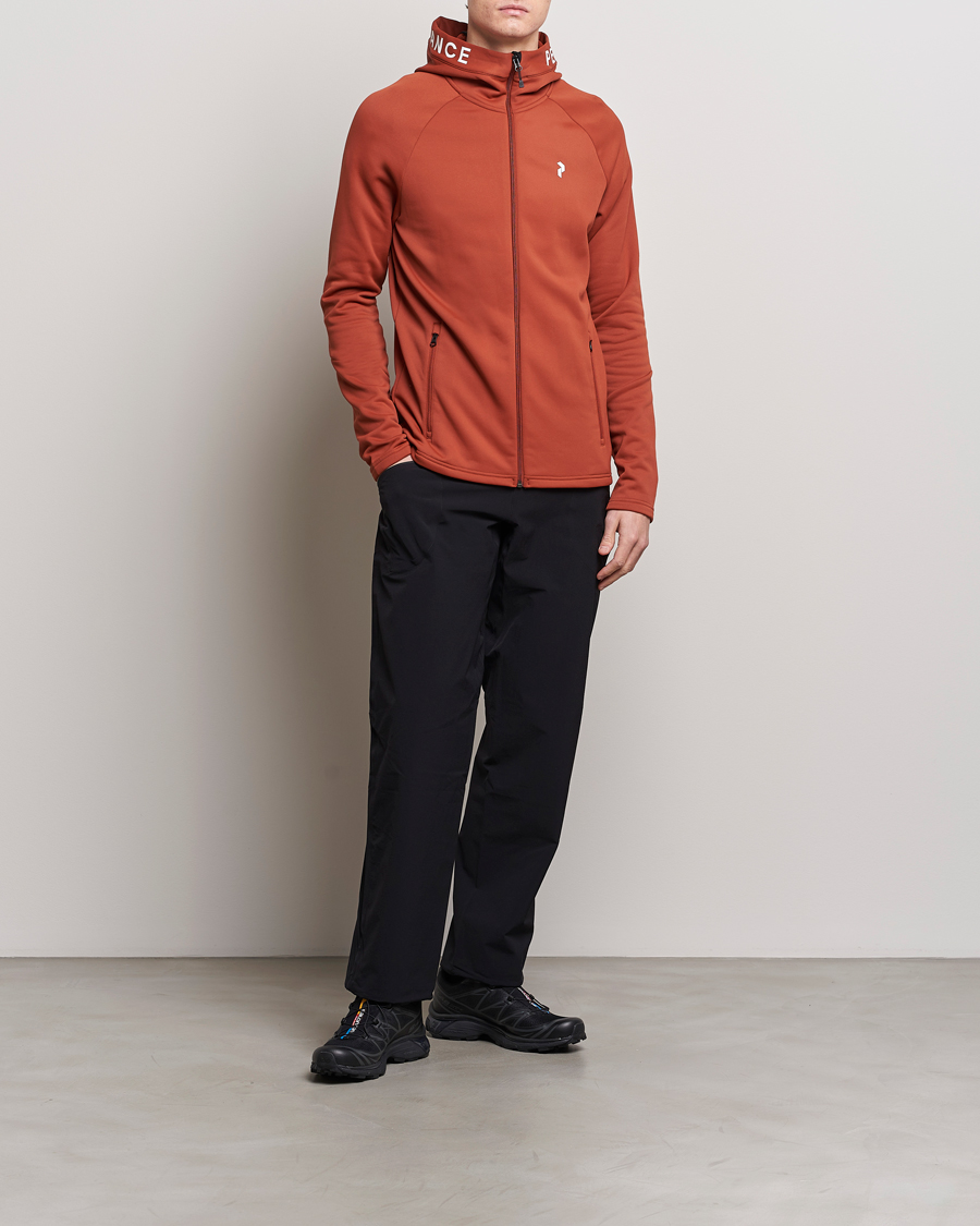 Herr | Tröjor | Peak Performance | Rider Hooded Full Zip Spiced