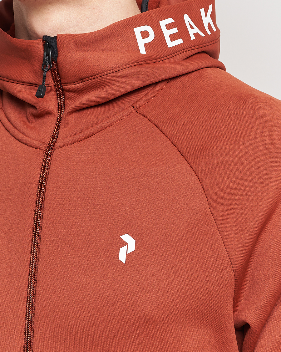 Herr | Tröjor | Peak Performance | Rider Hooded Full Zip Spiced